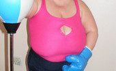 Divine Breasts 405894 Blond BBW Working Out
