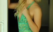 I Luv Ashlie Blonde Cali Babe Ashlie Shows Off Her Tight Perfect Body In A Sexy Green Lace Onesie
