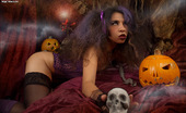 Magic Erotica 414936 Hot Brunette Show Us Her Shaved Pussy In Halloween Night
