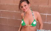 Kate Krush 416221 Beauteous Brunette Teen Kate Krush Strips Swimsuit And Shows Big Jugs Outdoors
