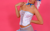 Pin-Up Wow 417774 Saucy Brunette In Fancy Dress Costume Performs A Very Naughty Striptease.
