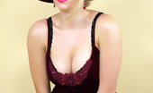 Pin-Up Wow Heavenly Blonde Business Lady In Corset And Stockings Stripped By A Passing Train

