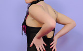 Pin-Up Wow 417831 Sexy Brunette Strips From Her Corset, Stockings And Satin French Knickers
