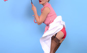 Pin-Up Wow 417859 A Naughty Autumn Wind Blows Away All Kelli Smith'S Clothes.
