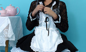 Pin-Up Wow 417873 Naughty Maid Kelli Smith Wearing Sexy White Lingerie Makes Her Tea Serving As Naughty As Possible.
