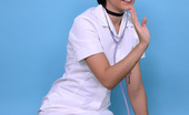 Pin-Up Wow 417888 Sexy Brunette Pin-Up Bryoni-Kate Williams Strips As A Naughty Vet!
