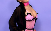 Pin-Up Wow 417936 Heavenly Brunette In Sexy Stockings Stripteases On A A Soft Rug.
