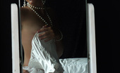 Pin-Up Wow 417996 Mysterious Brunette Bryoni-Kate Williams In Satin Nightrobe And Corset Knows How To Tease.

