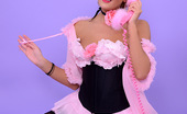 Pin-Up Wow 418010 Lovely Victoria Makes A Naughty Striptease During Phone Call.

