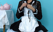Pin-Up Wow 418018 Naughty Maid Kelli Smith Wearing Sexy White Lingerie Makes Her Tea Serving As Naughty As Possible.
