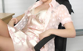 Pin-Up Wow 418043 Dishy Secretary Jocelyn-Kay Takes Time Off Work For A Saucy Office Striptease
