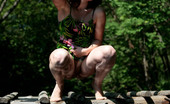Pee Hunters 418522 Charming Red-Haired Teen Cutie Pees Off The Bridge
