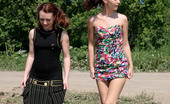 Pee Hunters 418528 Two Charming Young Girls Pee Next To Each Other

