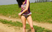 Pee Hunters 418541 Naughty Babe Stains Dirt Road With Her Smelly Piss
