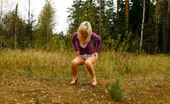 Pee Hunters 418566 Blonde With Tattooed Legs Pees Near Forest Edge
