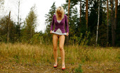 Pee Hunters 418566 Blonde With Tattooed Legs Pees Near Forest Edge
