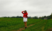 Pee Hunters 418573 Girlie Feeling Cold Takes A Quick Leak On A Field
