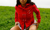 Pee Hunters 418573 Girlie Feeling Cold Takes A Quick Leak On A Field

