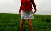 Pee Hunters 418573 Girlie Feeling Cold Takes A Quick Leak On A Field
