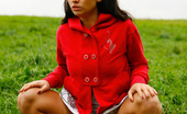 Pee Hunters 418573 Girlie Feeling Cold Takes A Quick Leak On A Field
