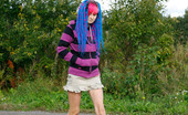 Pee Hunters 418596 Naughty Teen With A Pink And Blue Hair Caught Peeing
