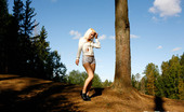 Pee Hunters 418606 Naughty Blonde Pisses Into A Sandpit In Forest
