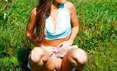 Pee Hunters 418661 She Takes A Leak While Walking Through Countryside
