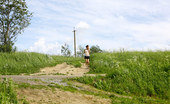Pee Hunters 418675 Yummy Fresh Redhead Going Commando Pees Outdoors
