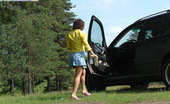 Pee Hunters 418688 Girlie Stops Her Car In Woods To Take A Quick Leak
