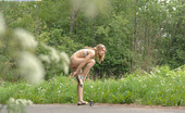 Pee Hunters 418709 Nude Cutie Tinkles On The Shoulder Of Country Road
