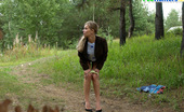 Pee Hunters 418731 Hot Young Chick Sits Down To Take A Leak Alfresco
