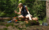 Pee Hunters 418739 Girl Stops To Smoke A Cig And Take A Leak In Woods
