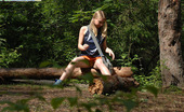 Pee Hunters 418739 Girl Stops To Smoke A Cig And Take A Leak In Woods
