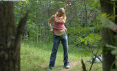 Pee Hunters 418740 Young Cute Blondie Waters The Grass With Her Piss
