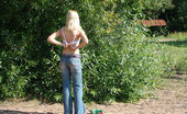 Pee Hunters 418832 Blonde Teen Peeing On The River Beach
