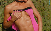 Muscularity Tina Locklear 419266 Ripped Abs Hot Pink Tina Is One Of My All Time Favorite Personalities. She Is A Crazy Lady And So Much Fun, I Had A Blast Shooting Her. She Is Nonstop, Go, Go, Go, Very Creative, And Open Minded Enough To Try Anything. In This Set She Wears A Hot Pink And
