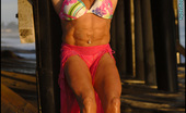 Muscularity Lauren Powers 419270 Pink Skirt Power Everybody Knows The Famous Lauren Powers, Icon Of The Fitness Arena. Lauren And I Went Down To Laguna Beach At Sunset And Took These Great Shots, Where The Light Hits Her Amazingly Muscular Body Just Right. Lauren Is Very Pretty In Her Pi