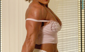 Muscularity Julie Assa 419329 Large Muscles I First Met Body Builder, Julie Assa Originally From England, At The NPC Contest In Culver City. She Came To My House To Shoot Video. During Our Many Hours Of Videotaping, She Took A Break To Flex For These Shots. Julie Is Pretty Shy, But Yo