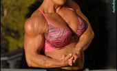 Muscularity Julie Assa 419329 Large Muscles I First Met Body Builder, Julie Assa Originally From England, At The NPC Contest In Culver City. She Came To My House To Shoot Video. During Our Many Hours Of Videotaping, She Took A Break To Flex For These Shots. Julie Is Pretty Shy, But Yo