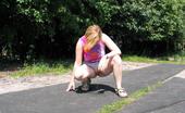 Hot Pissing 419676 Yummy Peeing Pussy Yummy Blonde Slut In A Mini Squatted On The Road For Bold Piddling