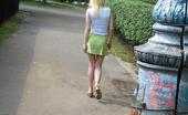 Hot Pissing 419688 Blonde Doing A Pee An Almost Pissed Short Skirt Of A Blondie Who Decided To Pee Outdoors
