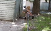 Hot Pissing 419738 Girl Caught Piddling Hot Spying On An Unsuspecting Sexy Blondie Doing A Pee Behind A Garage
