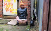 Hot Pissing 419745 Voyeur Cam Pissing Hidden Camera Photos Of A Redhead Girl Having A Pee Behind A Building

