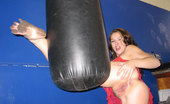 Foot Factory Noname Jane 421802 12-21-2011 Noname Jane Kicks A Punching Bag In Her Stockings And Filthy Stockinged Feet.
