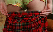Flower Panties 421920 Schoolgirl Shows You What'S Under Her Tartan Skirt
