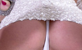 Flower Panties Blonde Chick Pulls Panties Off Showing Her Trimmed Pinky
