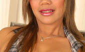 Thai Chix 423208 Thai Babe Sherri Lifting Plaid Skirt
