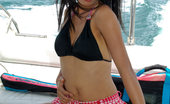 Thai Chix 423224 Thai Jun Stripping On A Boat

