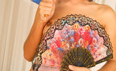 Thai Chix 423233 Sansanee Spreading In Fishnet Stockings
