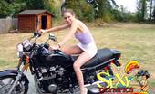 Sexy Olympics 423953 Wrecked Motor Biker Teen Girl Victoria Pushes Her Dildo 
